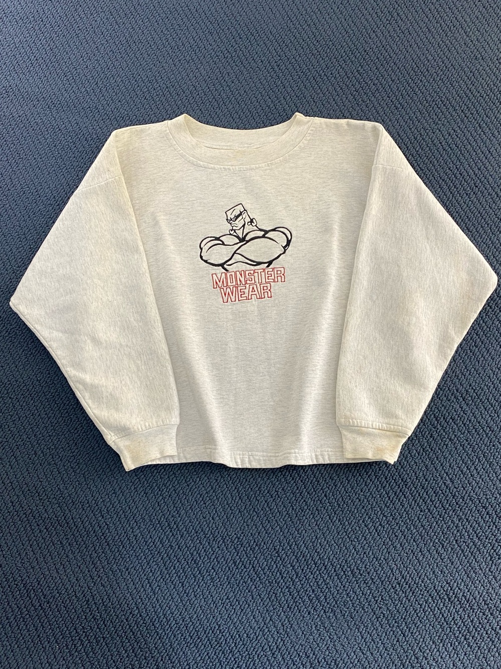 90s Monster Wear Embroidered Sweater